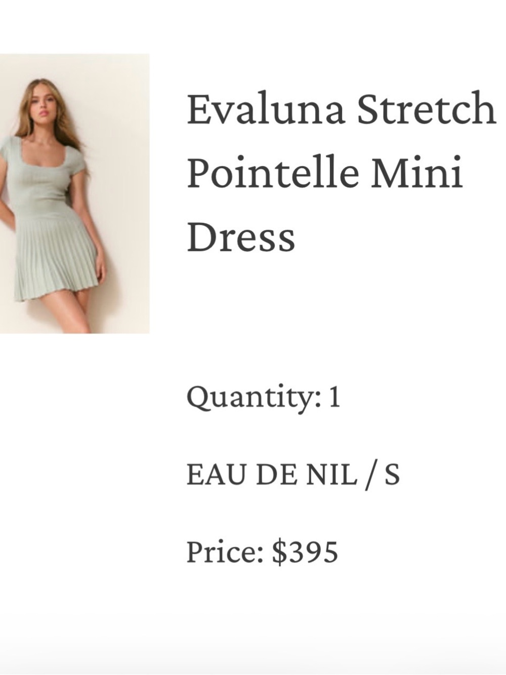 LoveShack Fancy - Evaluna Stretch
Pointelle Mini
Dress